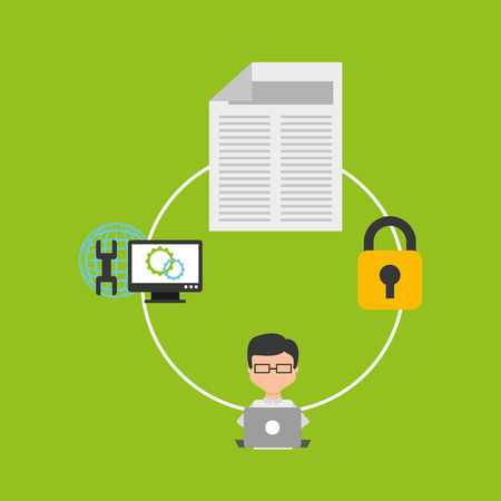 business security design, vector illustration eps10 graphicのイラスト素材
