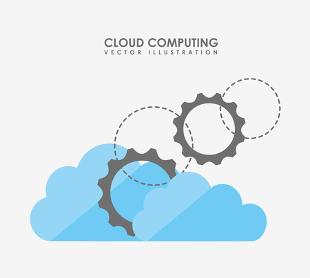 cloud computing design, vector illustration eps10 graphicのイラスト素材