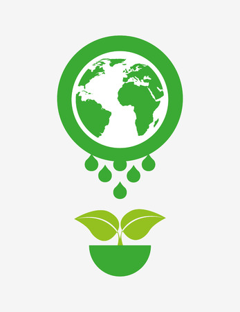 ecological mind design, vector illustration eps10 graphicのイラスト素材