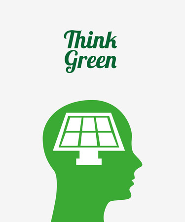 ecological mind design, vector illustration eps10 graphicのイラスト素材