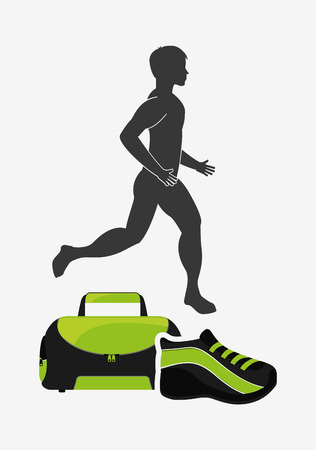 healthy lifestyle design, vector illustration eps10 graphicのイラスト素材