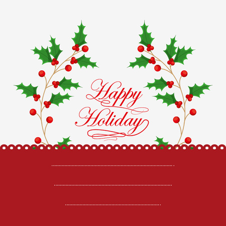 happy merry christmas design, vector illustration eps10 graphicのイラスト素材