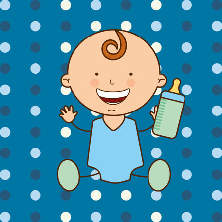 my little baby design, vector illustration eps10 graphicのイラスト素材