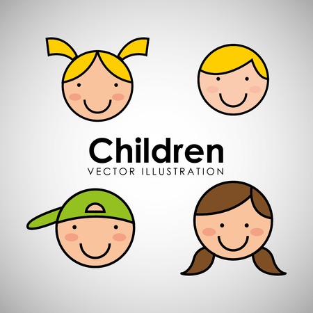 happy children design, vector illustration eps10 graphicのイラスト素材