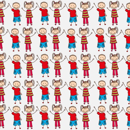 happy children design, vector illustration eps10 graphicのイラスト素材