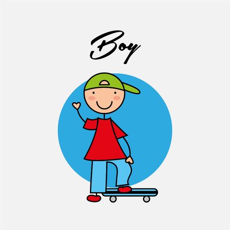 happy children design, vector illustration eps10 graphicのイラスト素材