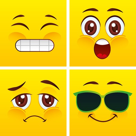 smiley faces design, vector illustration eps10 graphicのイラスト素材