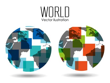 earth planet designのイラスト素材