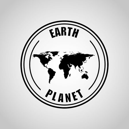 earth planet designのイラスト素材