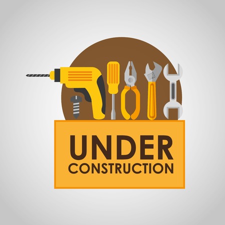 under construction design, vector illustration eps10 graphicのイラスト素材