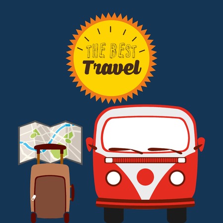 the best travel design, vector illustration eps10 graphicのイラスト素材