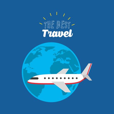 the best travel design, vector illustration eps10 graphicのイラスト素材