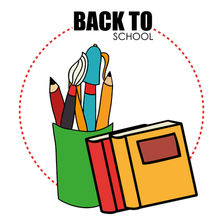 Back to school icon graphic design, vector illustration clip artのイラスト素材