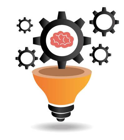 Big ideas graphic design with icons, vector illustration のイラスト素材