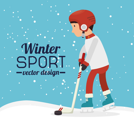 Winter sport and fashion wear graphic design, vector illustration eps10のイラスト素材