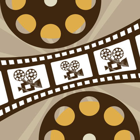 Cinema concept with movies icons design, vector illustration 10 eps graphicのイラスト素材