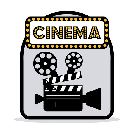 Cinema concept with movies icons design, vector illustration 10 eps graphicのイラスト素材