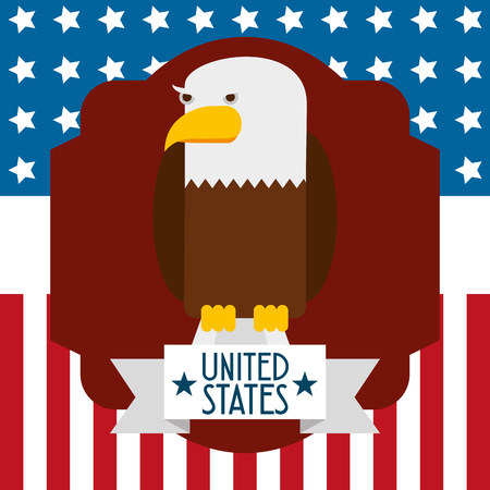 United states concepts with patriotism  icons design, vector illustration 10 eps graphicのイラスト素材