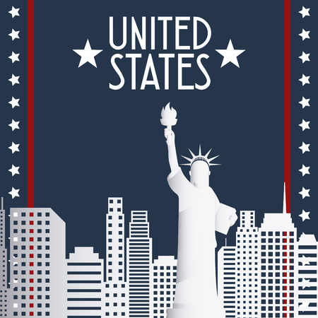United states concepts with patriotism  icons design, vector illustration 10 eps graphicのイラスト素材