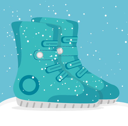 Winter sports and wear accesories graphic design, vector illustration eps10のイラスト素材