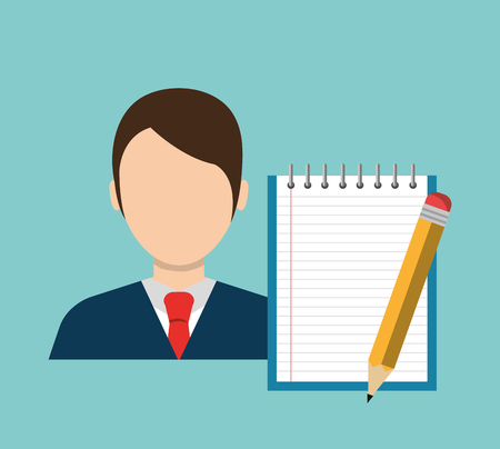 Business project management graphic design with icons, vector illustrationのイラスト素材