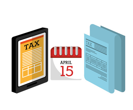 Goverment taxes payday graphic icons, vector illustration  のイラスト素材