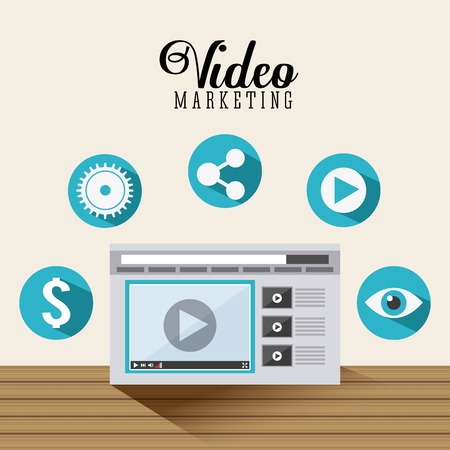video marketing design, vector illustration eps10 graphicのイラスト素材