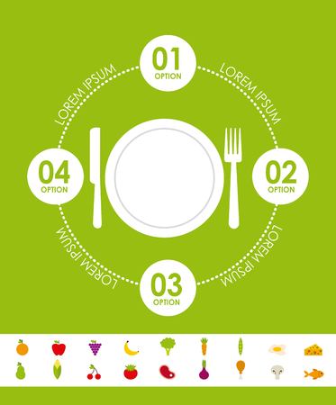 nutritional food design, vector illustration eps10 graphicのイラスト素材