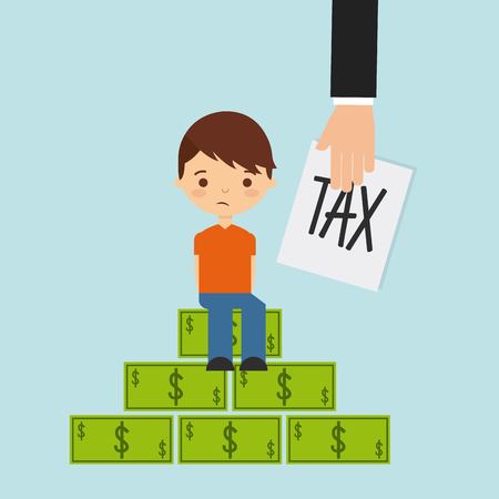tax liability design, vector illustration eps10 graphicのイラスト素材
