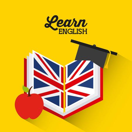 learn english design, vector illustration eps10 graphicのイラスト素材