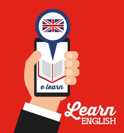 learn english design, vector illustration eps10 graphicのイラスト素材