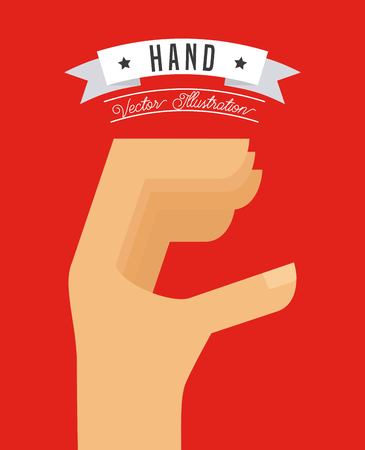 hand gestures design, vector illustration eps10 graphicのイラスト素材