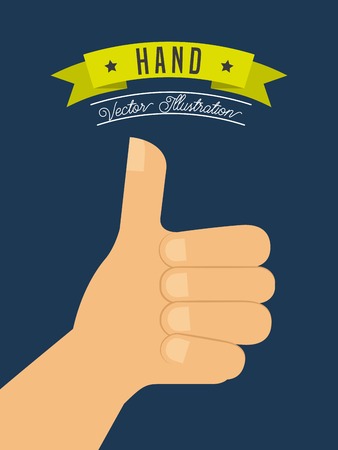 hand gestures design, vector illustration eps10 graphicのイラスト素材
