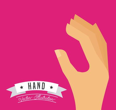 hand gestures design, vector illustration eps10 graphicのイラスト素材