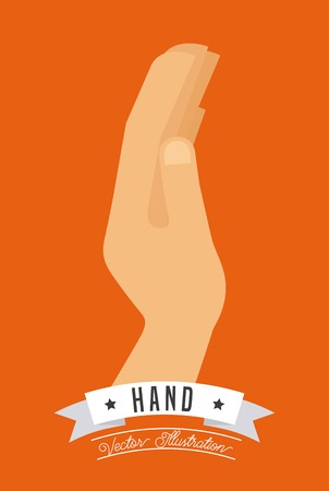 hand gestures design, vector illustration eps10 graphicのイラスト素材