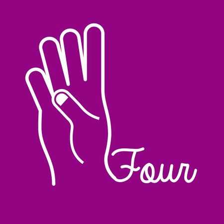 hand gestures design, vector illustration eps10 graphicのイラスト素材