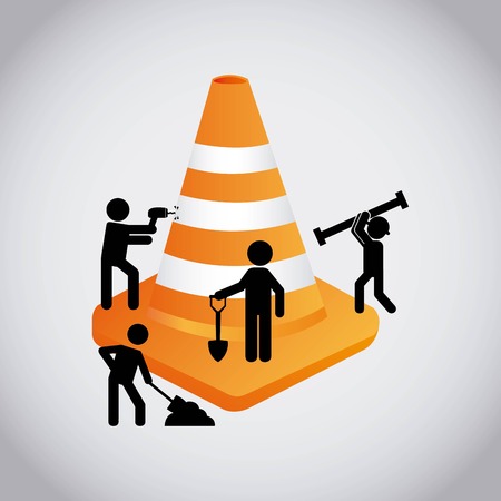 under construction design, vector illustration eps10 graphicのイラスト素材