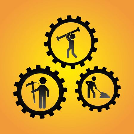 under construction design, vector illustration eps10 graphicのイラスト素材