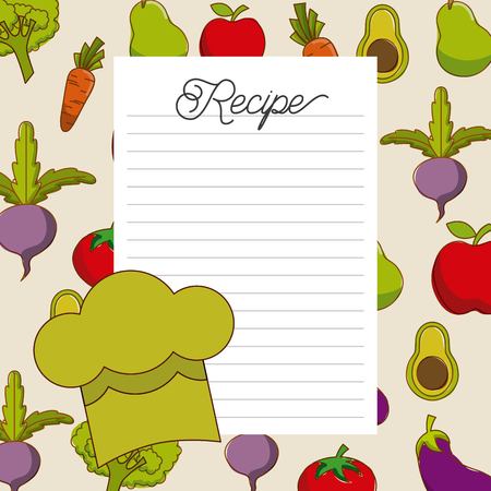 vegetarian food design, vector illustration eps10 graphicのイラスト素材