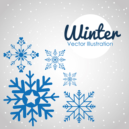 winter season design, vector illustration eps10 graphicのイラスト素材