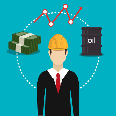 Petroleum and oil industry prices graphic design, vector illustration eps10のイラスト素材