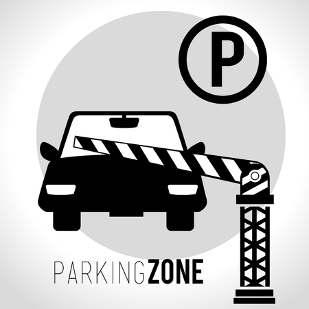Parking zone graphic design, vector illustration eps10のイラスト素材