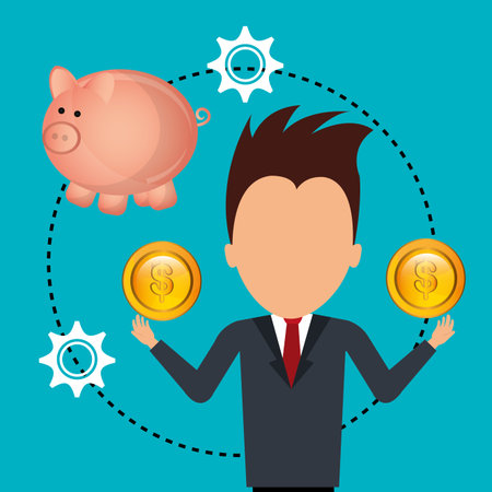 Money online payment graphic design, vector illustration eps10のイラスト素材