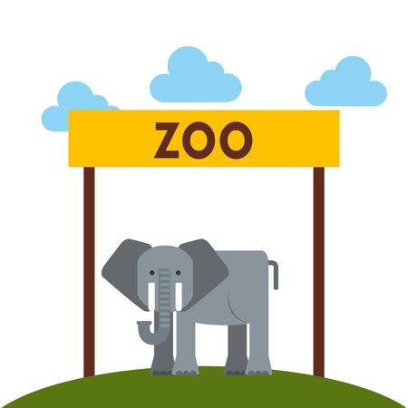 zoo animals design, vector illustration  graphicのイラスト素材