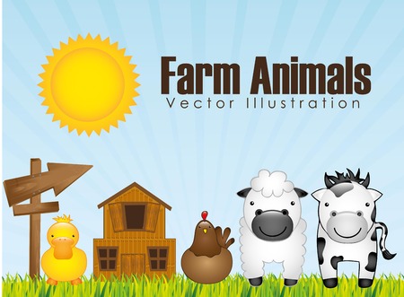 farm animals design, vector illustration  graphicのイラスト素材