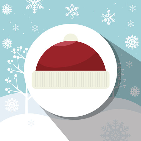 Winter sport wear and accesories graphic design, vector illustrationのイラスト素材