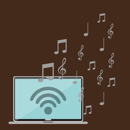 music lifestyle design, vector illustration  graphicのイラスト素材