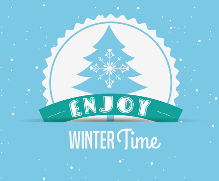 welcome winter design, vector illustration eps10 graphicのイラスト素材