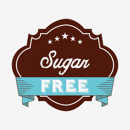sugar free design, vector illustration eps10 graphicのイラスト素材