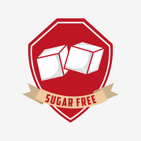 sugar free design, vector illustration eps10 graphicのイラスト素材